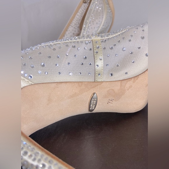 BADGLEY MISCHKA Jewel Satin Ankle Pump - Picture 6 of 8